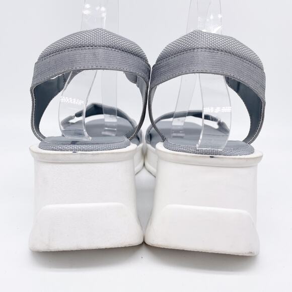 Jeffrey Campbell Women's Focused Gray Ankle Strap Platform Sandals Size 11 - Picture 4 of 14